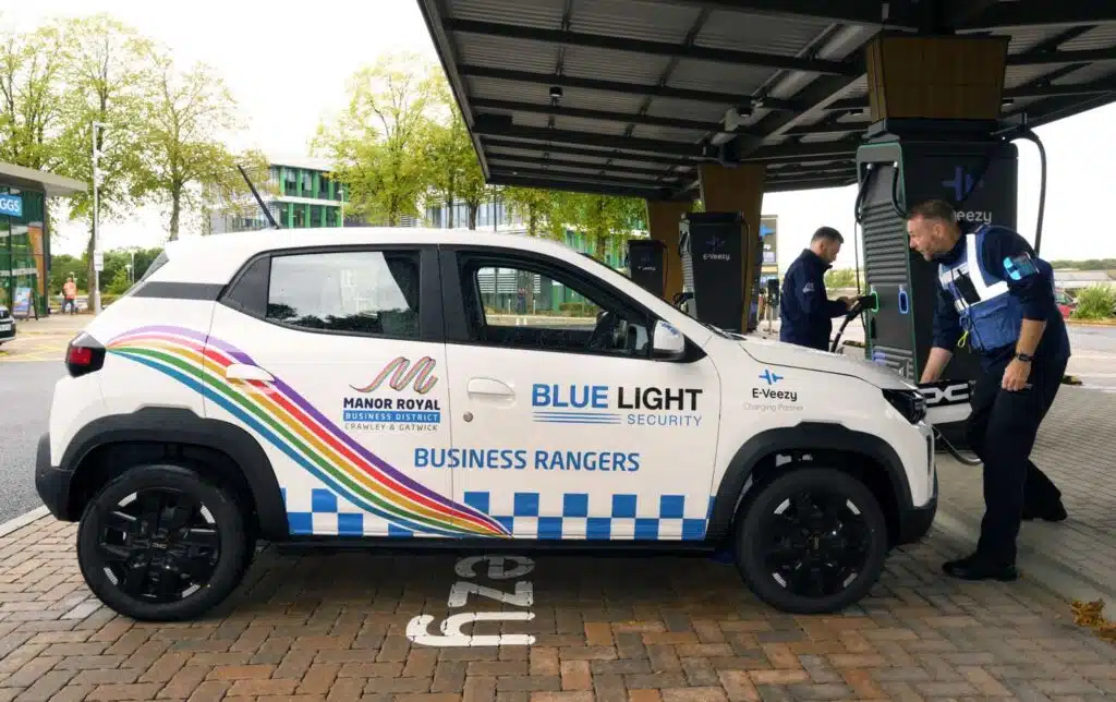 E-Veezy Supports Manor Royal Business Rangers with Free EV Charging